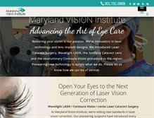 Tablet Screenshot of marylandvisioninstitute.com